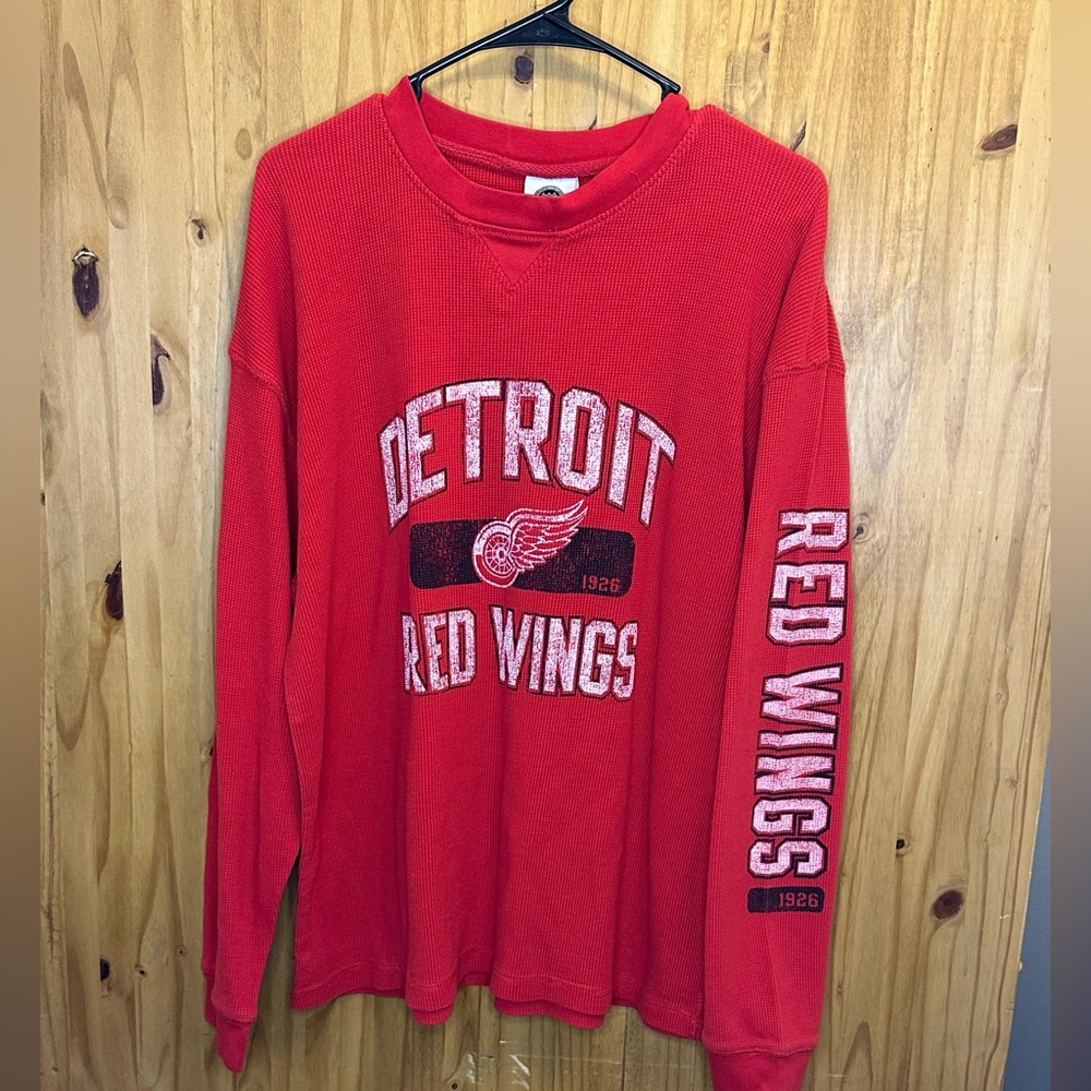 Detroit Red Wings Red Long Sleeve Tee